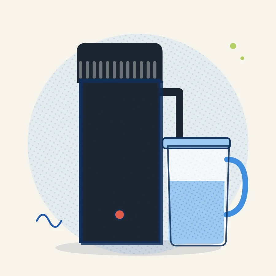 Ilustración: Destilador de agua VEVOR negro 4 L