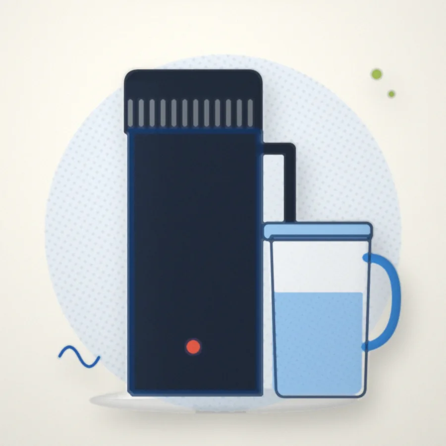 Ilustración: Destilador de agua VEVOR negro 4 L